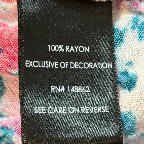 Torrid PLUS SIZE 6 Floral Chiffon Rayon Blouse with mesh and embroidered accents - Picture 12 of 13